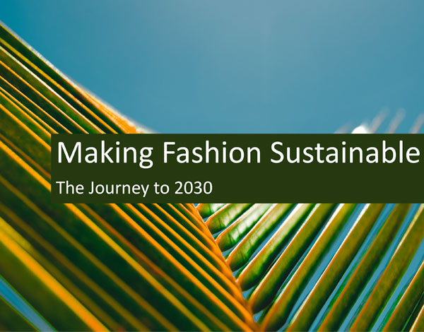 Making Fashion Sustainable: The Journey to 2030